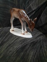 Porcelain deer figure