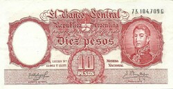 10 peso pesos 1954-63 Argentina 1.