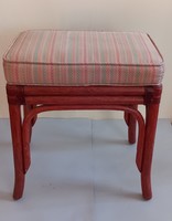 Bamboo chair, stool pouf rattan art deco negotiable
