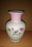 Hölóházi porcelain flower pattern vase - 15 cm high (2/d)