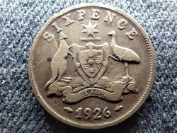 Australia v. George .925 Silver 6 pence 1926 (id64461)