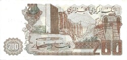 200 dinár dinars 1983 Algéria UNC