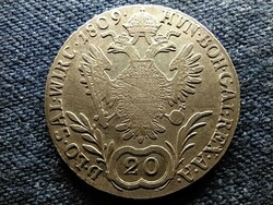 Austria II. Ferenc .583 Silver 20 krajcár 1809 b (id79604)