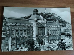 Régi képeslap, Budapest, Gellért szálló, postatiszta