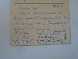 D198012   Virágok  -Kassay László erdőmérnök  Nova  Erdőgondnokság  1949  sok aláírás Szeged