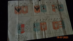 Paper Collectible RR, PALATIANUS TERRAE old coat of arms drawings Szmolenski, Grand Duchy ..