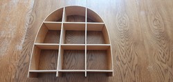 Retro wooden arched shelf