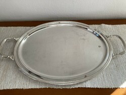 Silver tray round