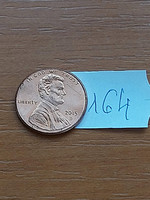 Usa 1 cent 2015 / d, abraham lincoln, zinc copper plated, shield 164.