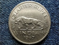 India vi. George 1/4 rupee 1947 (id50817)