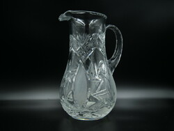 Lead crystal jug and bottle