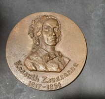 Gyula Nyírő: Zsuzsa Kossuth - original marked bronze plaque