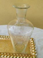 Liquor glass and bottle for sale!
