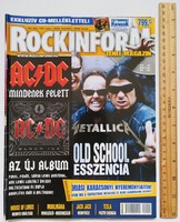 Rockinform magazin 08/12-09/1 Metallica ACDC Ektomorf Motorhead Tesla PUF Ministry V Moto-Rock Merad