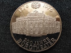 Austria 200 years old burgtheater .640 Silver 100 schilling 1976 pp (id9071)