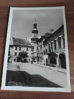 Régi képeslap,Sopron, Stornó-ház a tűztoronnyal, postatiszta