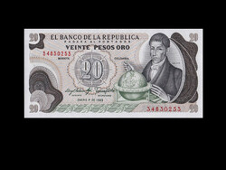 UNC - 20 PESO - KOLUMBIA 1983 /Ritka!/