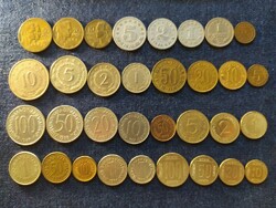 Jugoszlávia 33 db-os különböző érme gyűjtemény (id79584)