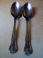 2 spoons, stainless steel, 17 cm