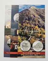 MNB tájékoztató füzet 3 db magyarországi várak ezüst emlékpénz sorozathoz
