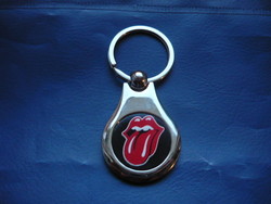 Rolling stones metal key ring