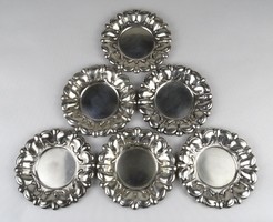 1O039 old marked blister silver bowl set 6 pieces 288g