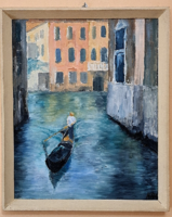 Velencei életkép - modern festmény