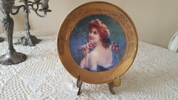 Royal Worcester 'picking rose' limited edition wall plate