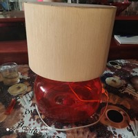 Vintage üveg asztali lámpa