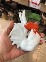 Porcelain rooster statue, Romanian, size 15 cm.