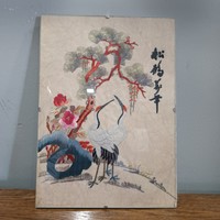 Chinese silk picture can be negotiated by writing