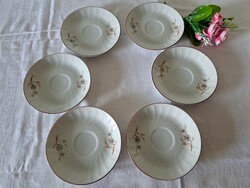6 porcelain saucers - vintage