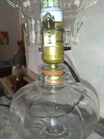 Vintage nagy méretű elektromos működő petróleum lámpa