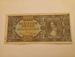 1945-ös 100000 Pengő EF-