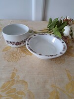 Alföldi porcelán - müzlis tálka és csésze