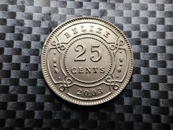 Belize 25 cent, 2003