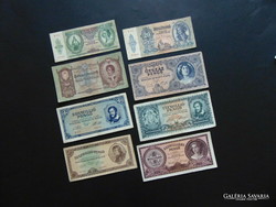 8 darab pengő bankjegy LOT ! Mind más címlet !