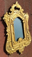 Antique gilded carved baroque wooden frame - picture frame