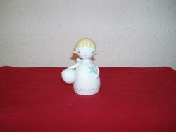 Rare collector's angel - angel face - Aquincum porcelain figure with beautiful painting