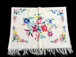 Pillow cover embroidered with Kalocsa pattern, decorative pillow 52 x 38 cm
