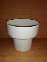 Rare Hólloháza porcelain white vase (28/d)