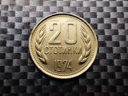 Bulgária 20 sztotinka, 1974