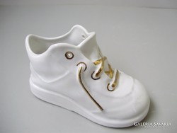 Aquincumi, gold-painted, porcelain shoes