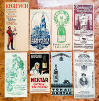 8 drinks counter slips from the 1920s for the Kaligyusz area