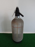 Retro metal mesh soda bottle, height, 36 cm. In the condition shown in the picture.