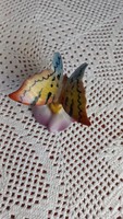 Kézi festésű, jelzett, szignózott Drasche porcelán pillangó, hibátlan, mag.: 4,2 cm, szárnytáv: 6,5c