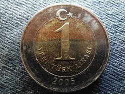 Turkey 1 lira from 2005 unc circulation line (id70027)