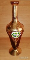 Czech bohemian glass vase 27 cm (2 / d)
