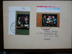 1973. Ndk printed envelopes: 3 pcs - paintings row - also corner and edge stamps (approx. HUF 1800++)