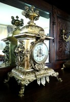 III. Japy Freres French half-baked fireplace clock from the Napoleonic period